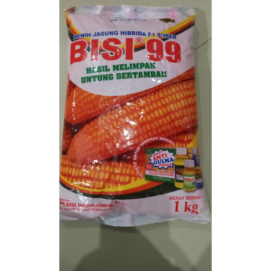 Jual Benih Jagung Hibrida Bisi 99 1kg Exp September 2023 | Shopee Indonesia