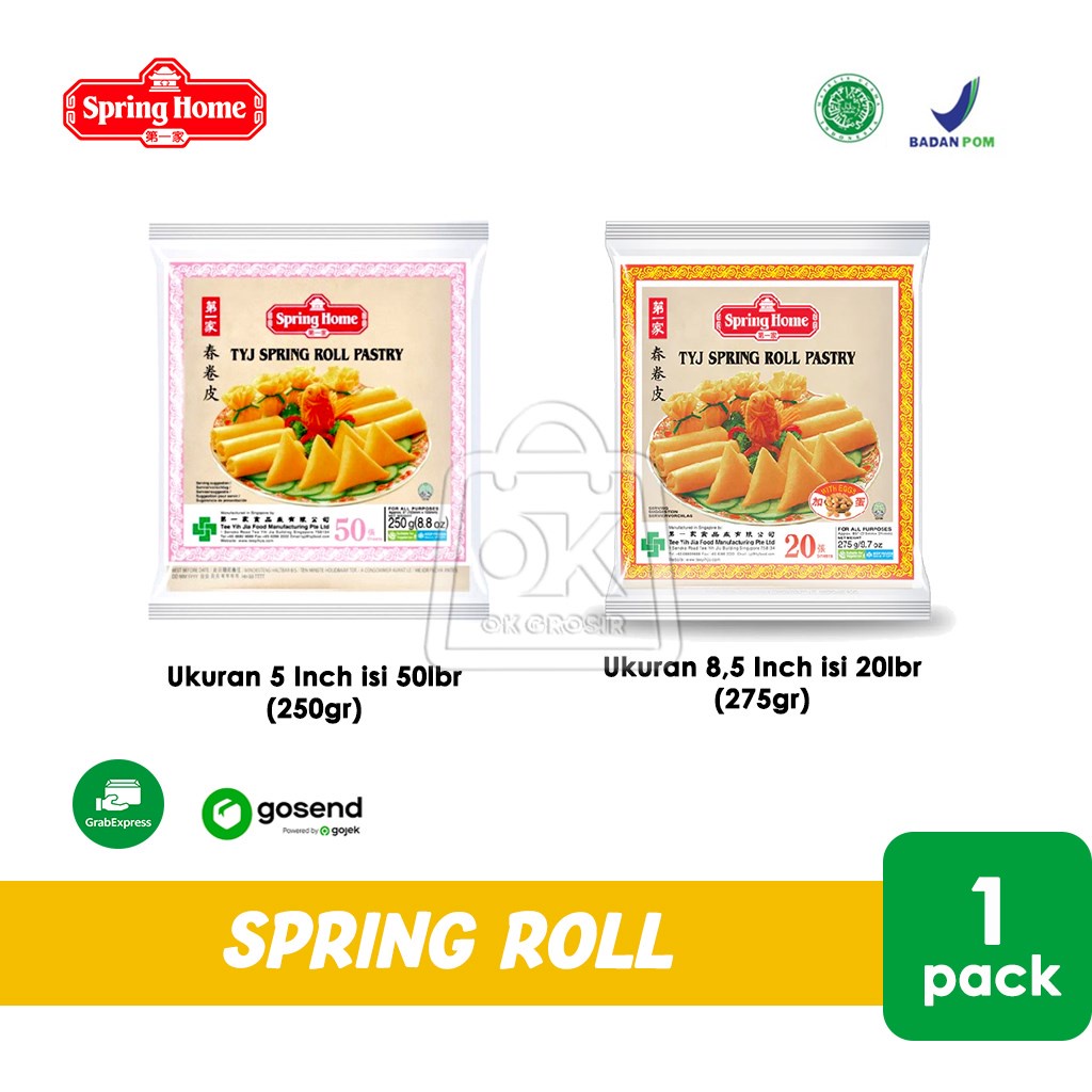 Jual Spring Roll Kulit Lumpia TYF Spring Home Pastry (KHUSUS INSTANT