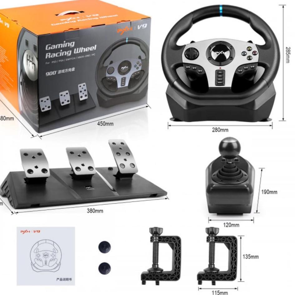 Jual Kualitas TerbaikStir PXN V9 Steering Wheel Clutch Shifter Mirip
