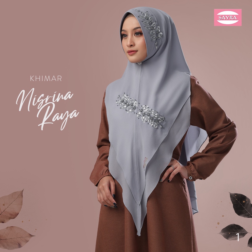 Jual Jilbab Syari Khimar Nisrina Raya Ori Sayra SAYRA1 | Shopee Indonesia