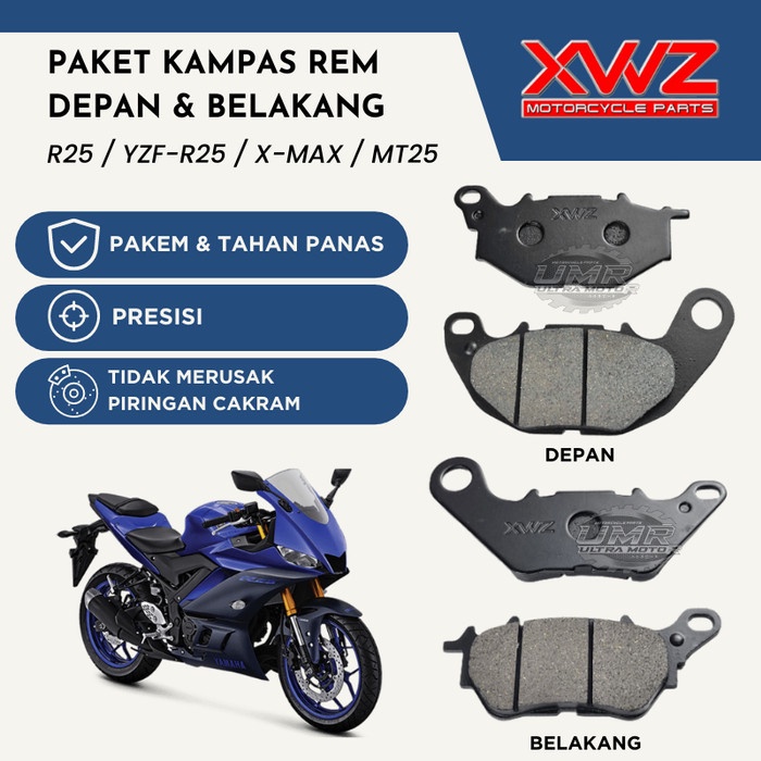 Jual Kampas Rem Depan Belakang R Mt Xmax Ytz R Xwz Shopee Indonesia