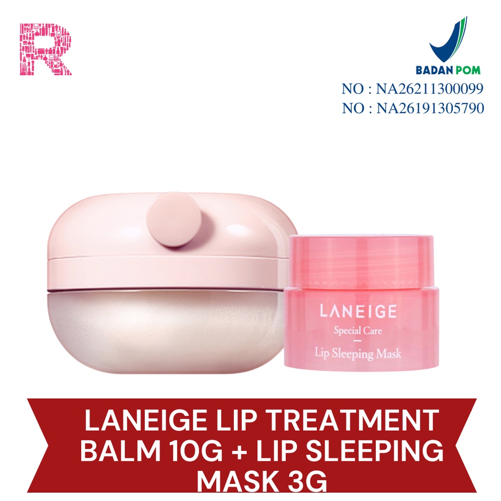 Jual Laneige Lip Treatment Balm 10g + Laneige Lip Sleeping Mask 3g