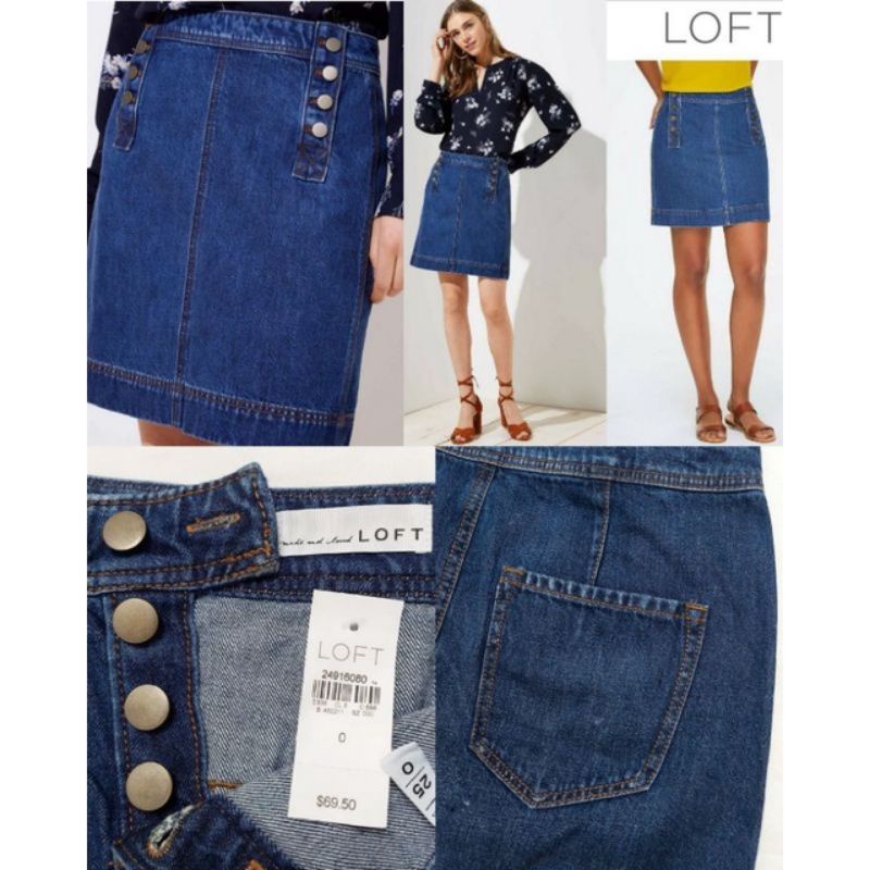 Jual ROK JEANS LOFT BRANDED (new) | Shopee Indonesia