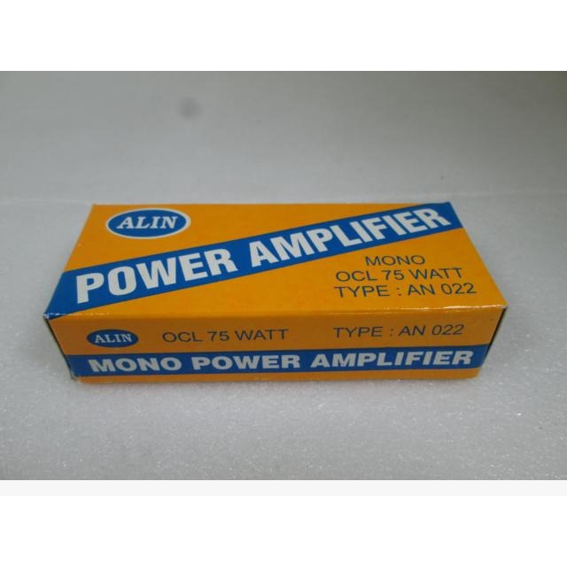 Jual Kit power amplifier mono ocl 75 watt Alin 022 Tip 3055 + Tip 2955