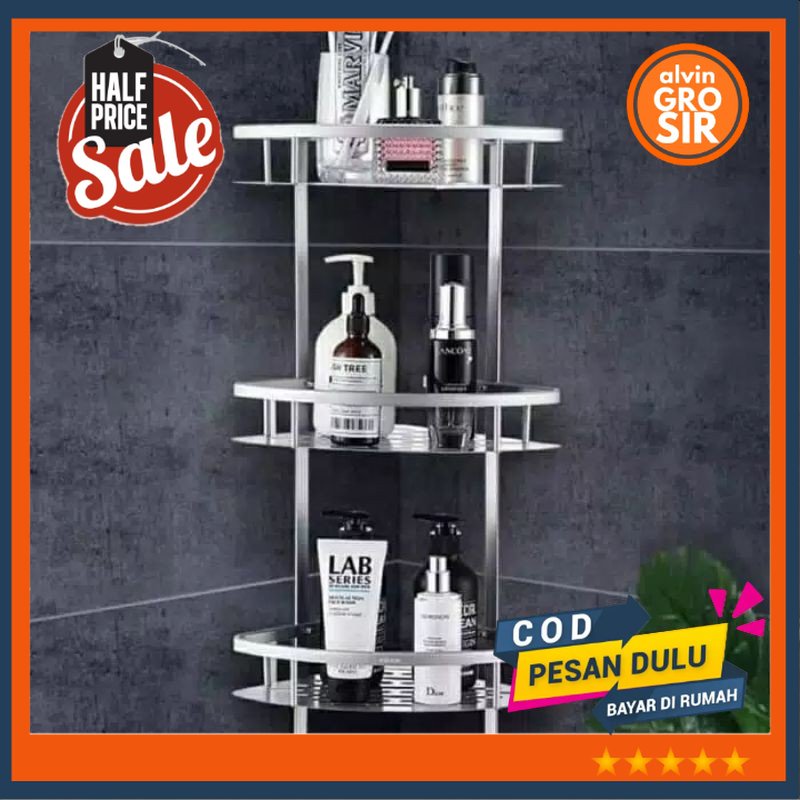 Jual Wadah Sabun Serbaguna /Rak Sabun Tempel / Tempat Peralatan Mandi