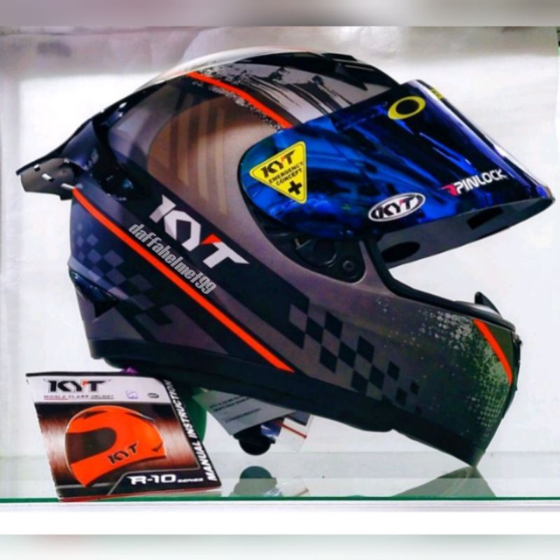 Jual Helm Full Face KYT R10 Series 4 Yellow Original | KYT R10 | Helm