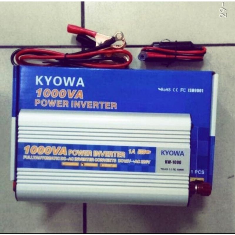 Jual POWER INVERTER KYOWA 1000 VA/WATT DC TO AC (12V-220V) | Shopee ...