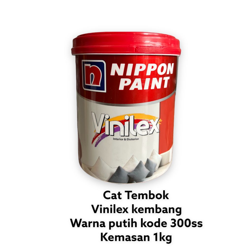 Jual DB CAT VINILEX KEMBANG 300SS PUTIH 1kg/CAT TEMBOK VINILEX/NIPPON ...