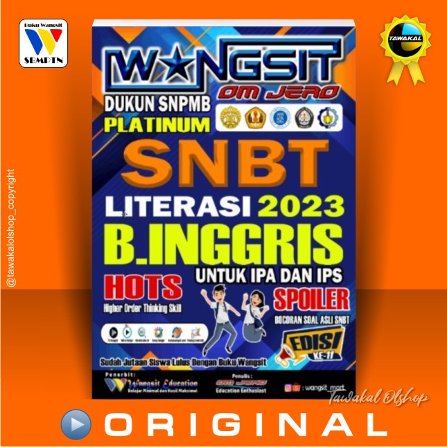 Jual Buku Wangsit SNBT 2023 / Buku Wangsit UTBK SNBT TPS LITERASI ...