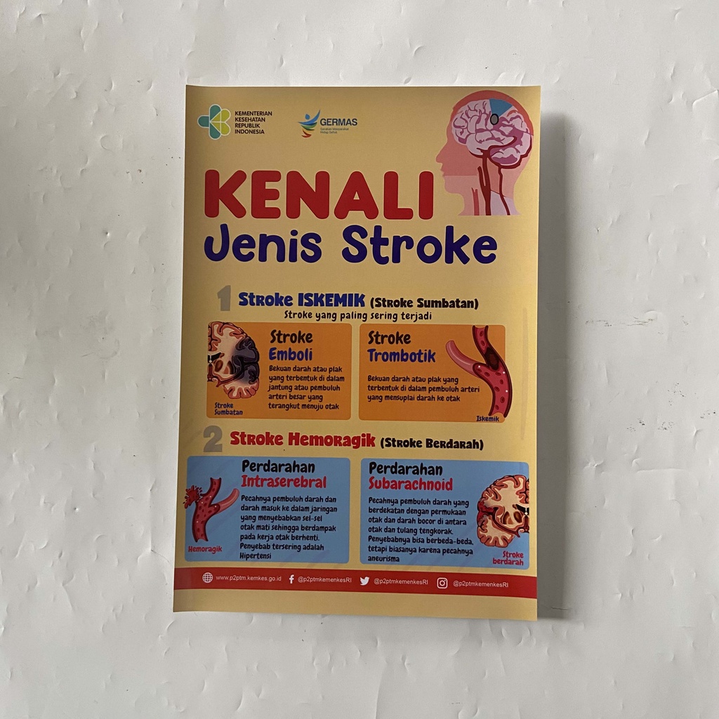 Jual Poster Kesehatan, Kenali Jenis-jenis Stroke | Shopee Indonesia