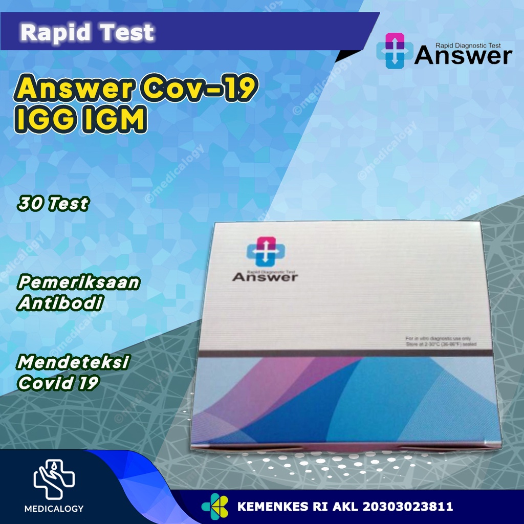 Jual ANSWER COVID19 IGG IGM RAPID TEST (PER BOX) | Shopee Indonesia