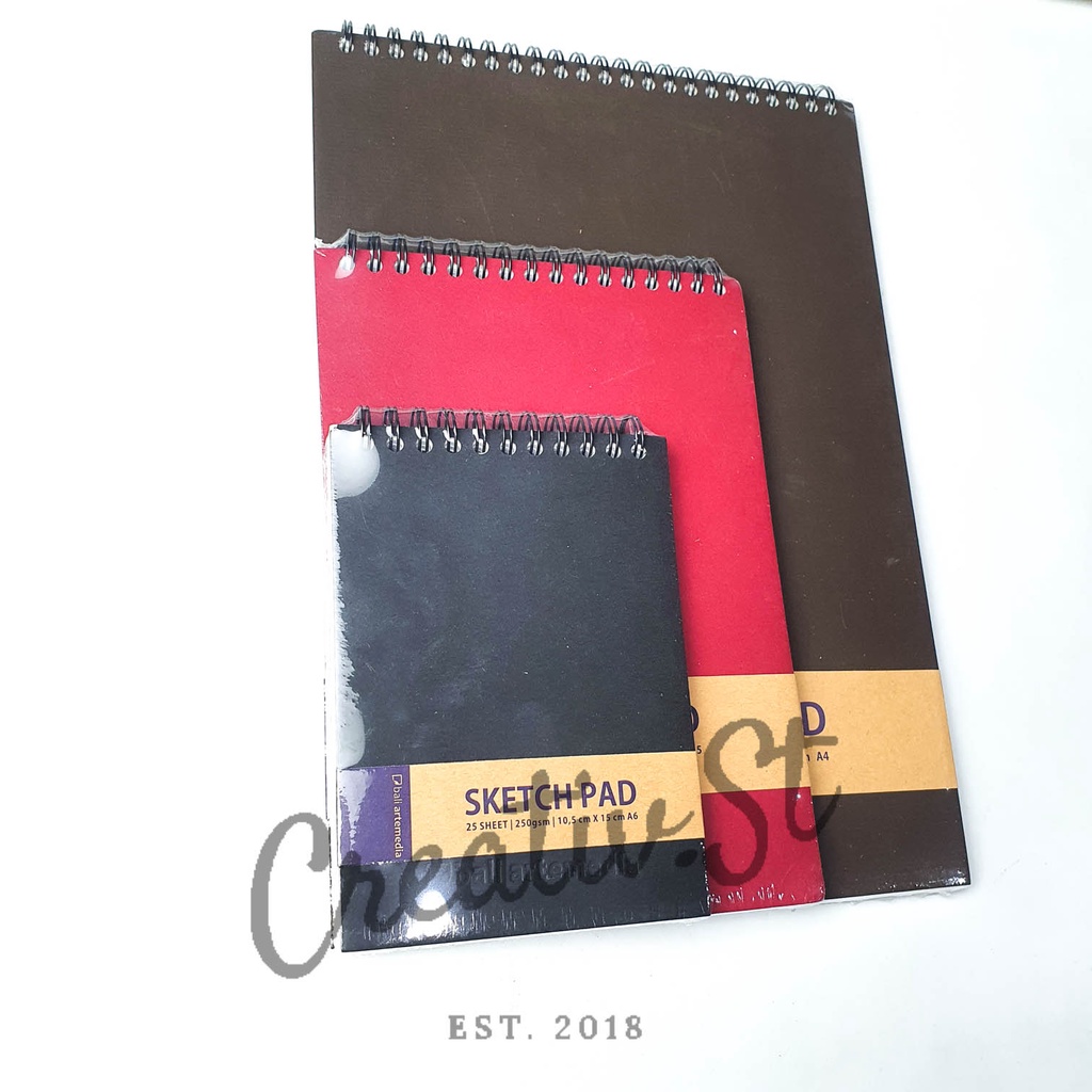 Jual Bali Artemedia Sketch Pad Sketchpad Sketchbook A6 A5 A4 Buku