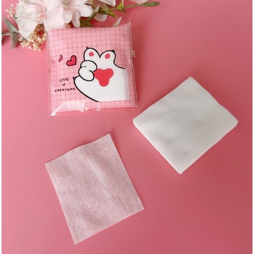 Kapas Toner Isi 25 Lembar Kapas Tipis Pembersih Make Up Kemasan Travel Tisu Pembersih Makeup Eyeshadow Lipstik