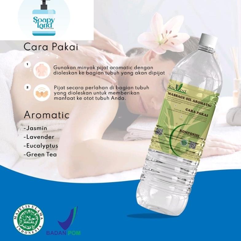 Jual (BPOM) 1 Liter Massage Oil Aromatic Kemasan Botol Minyak Pijat