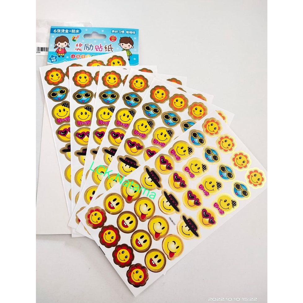Jual 5of Sticker Fancy B Sticker emoji lucu isi 6 lembar | Shopee Indonesia