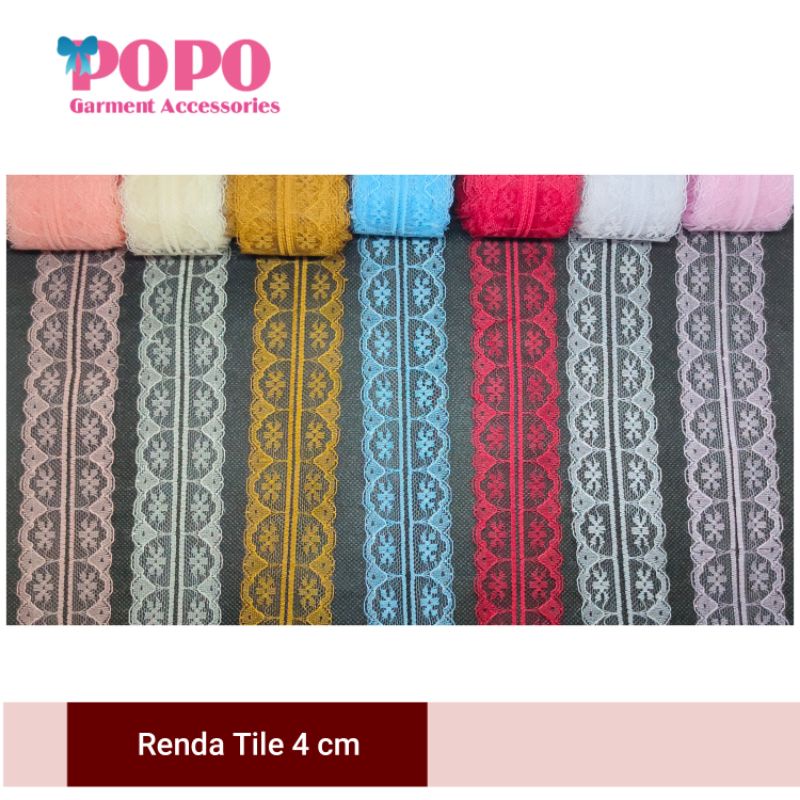 Jual Renda tile 4cm ( isi:10 meter ) Rp12.000 | Shopee Indonesia