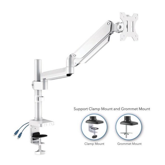 Jual BRACKET MONITOR GAS SPRING OXIMUS P100 TILT SWIVEL ROTATE USB 3.0 ...