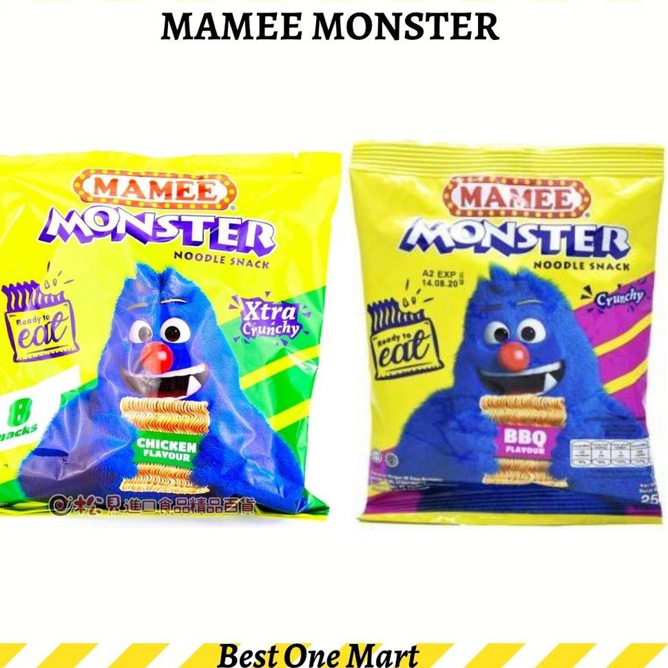 Jual Sedia Disini Mamee Mami Mame Monster Snack Noodle Ringan Mie Kremes Chicken Ayam 3669