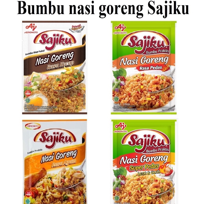 Jual Bumbu Masak Instant Sajiku Nasi Goreng Kecap Gr Nasi Goreng Pedas Gr Nasi Goreng Ayam