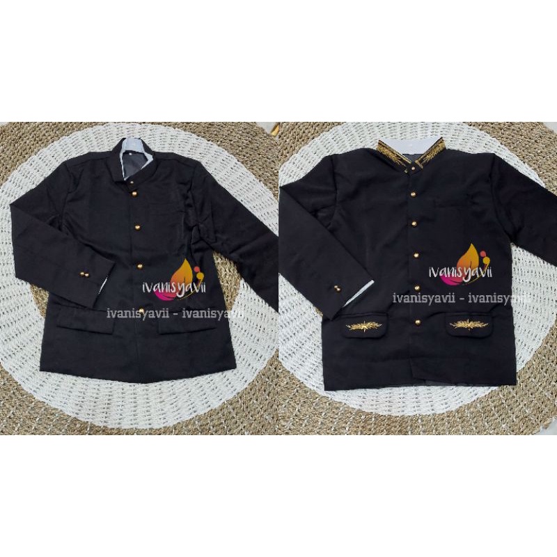 Jual Beskap Sunda - Warna Hitam (Polos / Bordir) | Shopee Indonesia