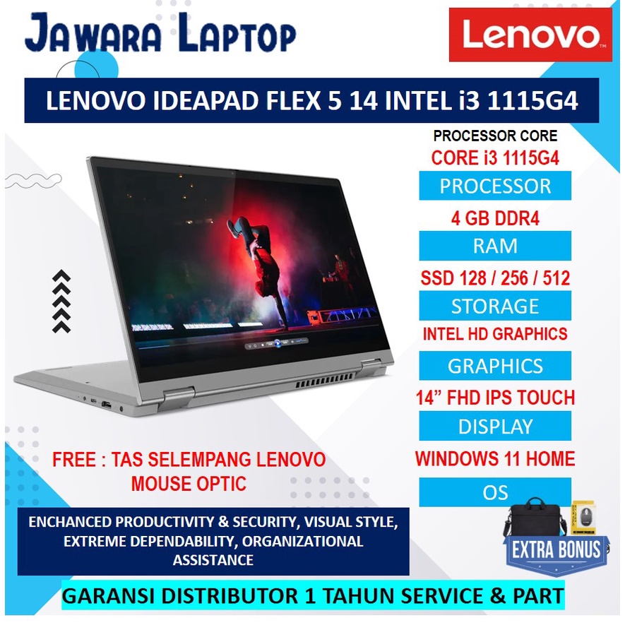 Lenovo Ideapad Slim 3 Intel Core I3 111G4 11Th Gen Laptop, 1.6 Inches At ₹ 38000 In Vadodara