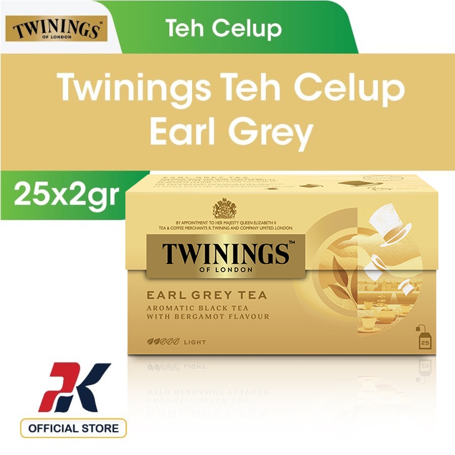 Jual Twinings Teh Hitam Celup Rasa Bergamot (Earl Grey Tea) | Shopee ...