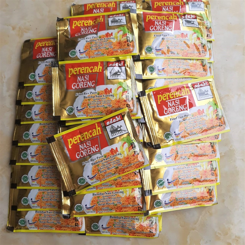 Jual Bumbu Nasi Goreng Adabi 16 Pcs 1 Renceng Halal MUI Shopee Indonesia