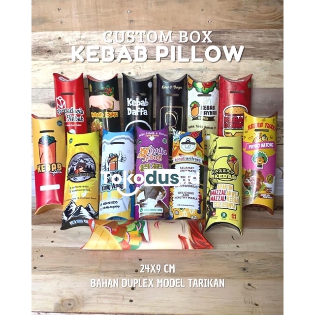 Jual Kemasan Kebab Custom 1000 pcs Murah / Dus Kebab Tarikan | Shopee ...