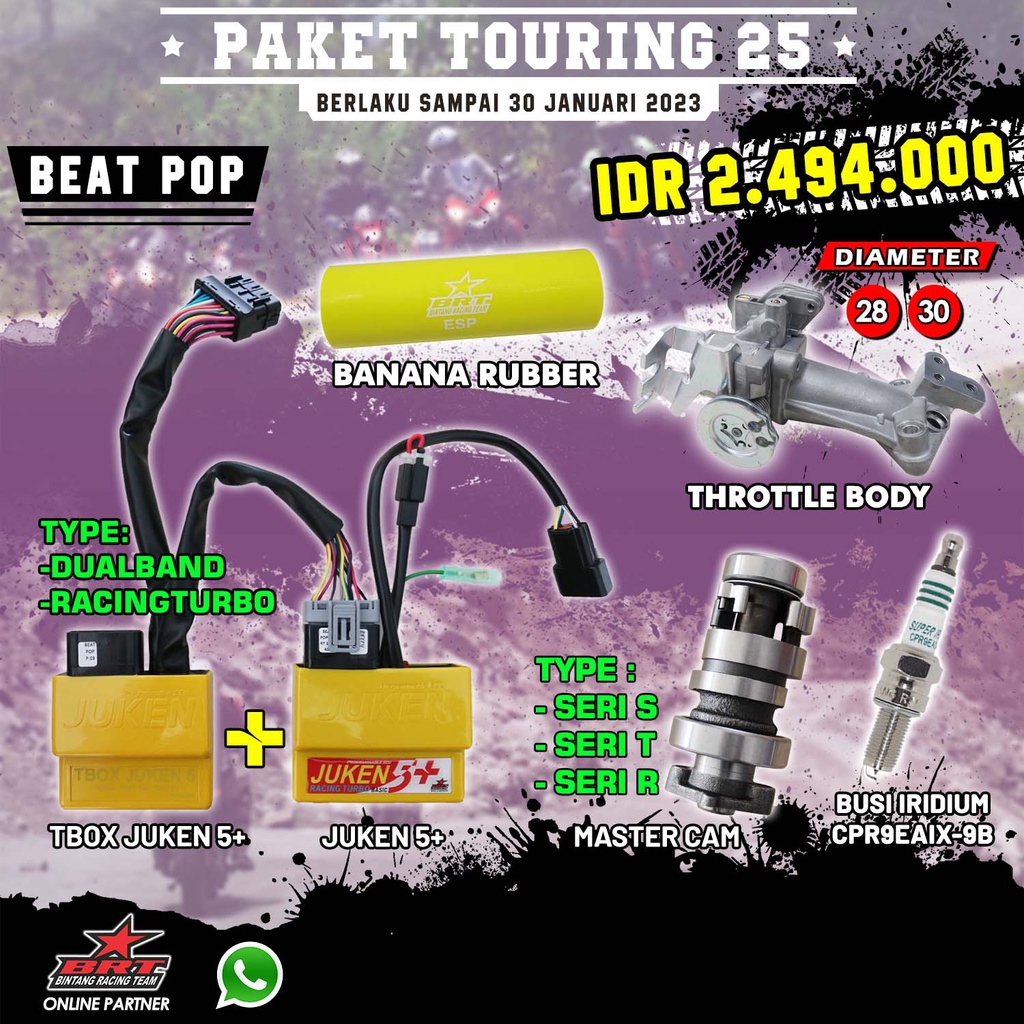 Jual PAKET TOURING 25 BEAT POP ESP - ECU JUKEN + MASTERCAM + THROTTLE ...