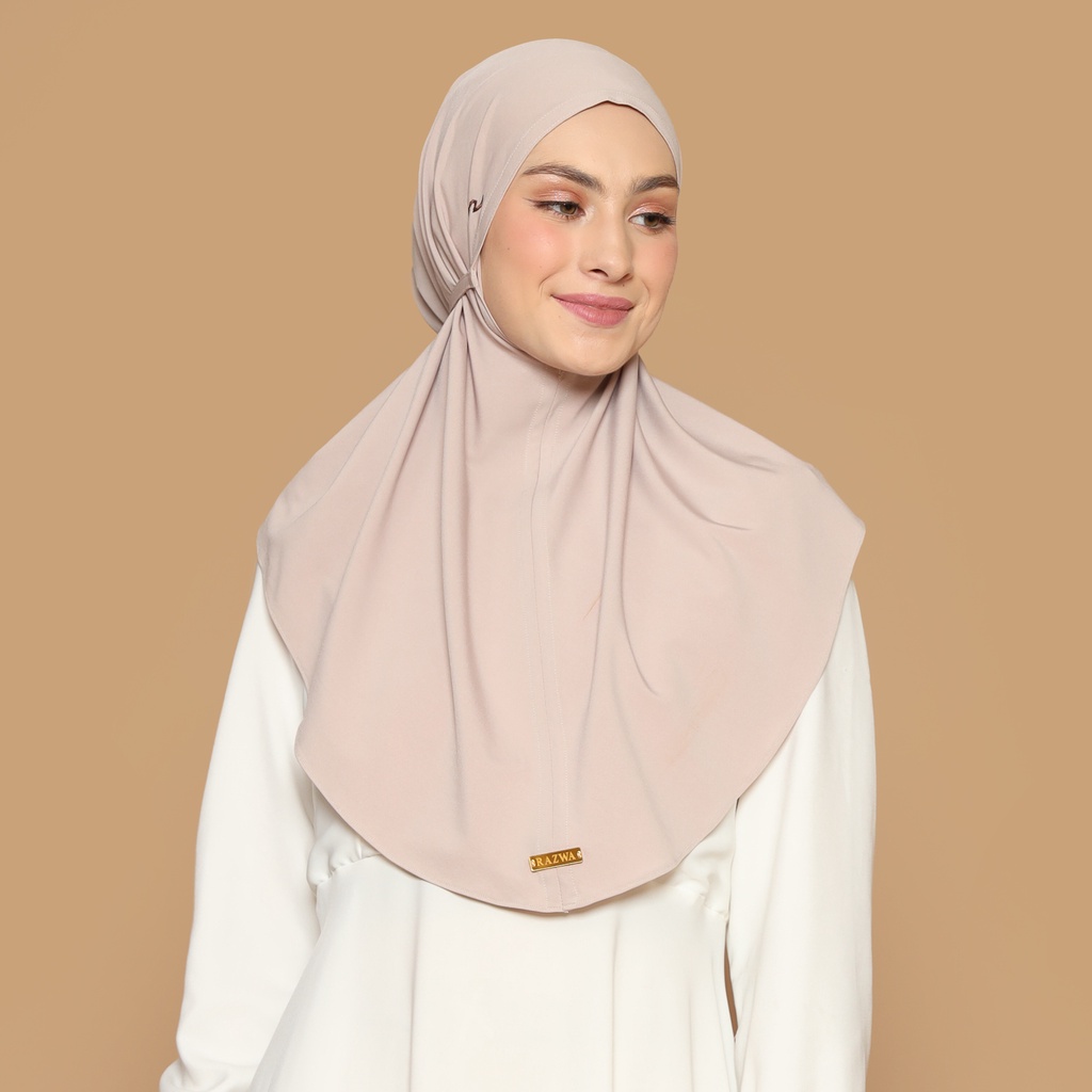 Jual Razwa Hanum - Hijab instant jersey terbaru kekinian tali belakang ...