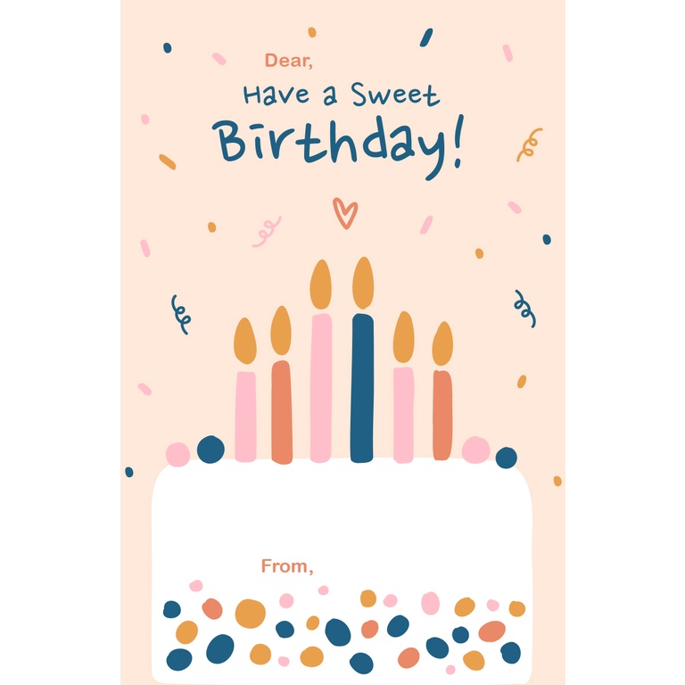 Jual KARTU UCAPAN ULANG TAHUN - GREETING CARD POLOS - GREETING CARDS