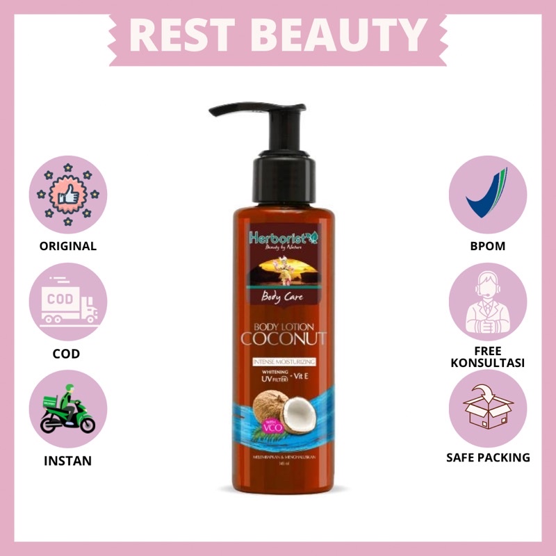 Jual HERBORIST Body Lotion Coconut 145ml Shopee Indonesia