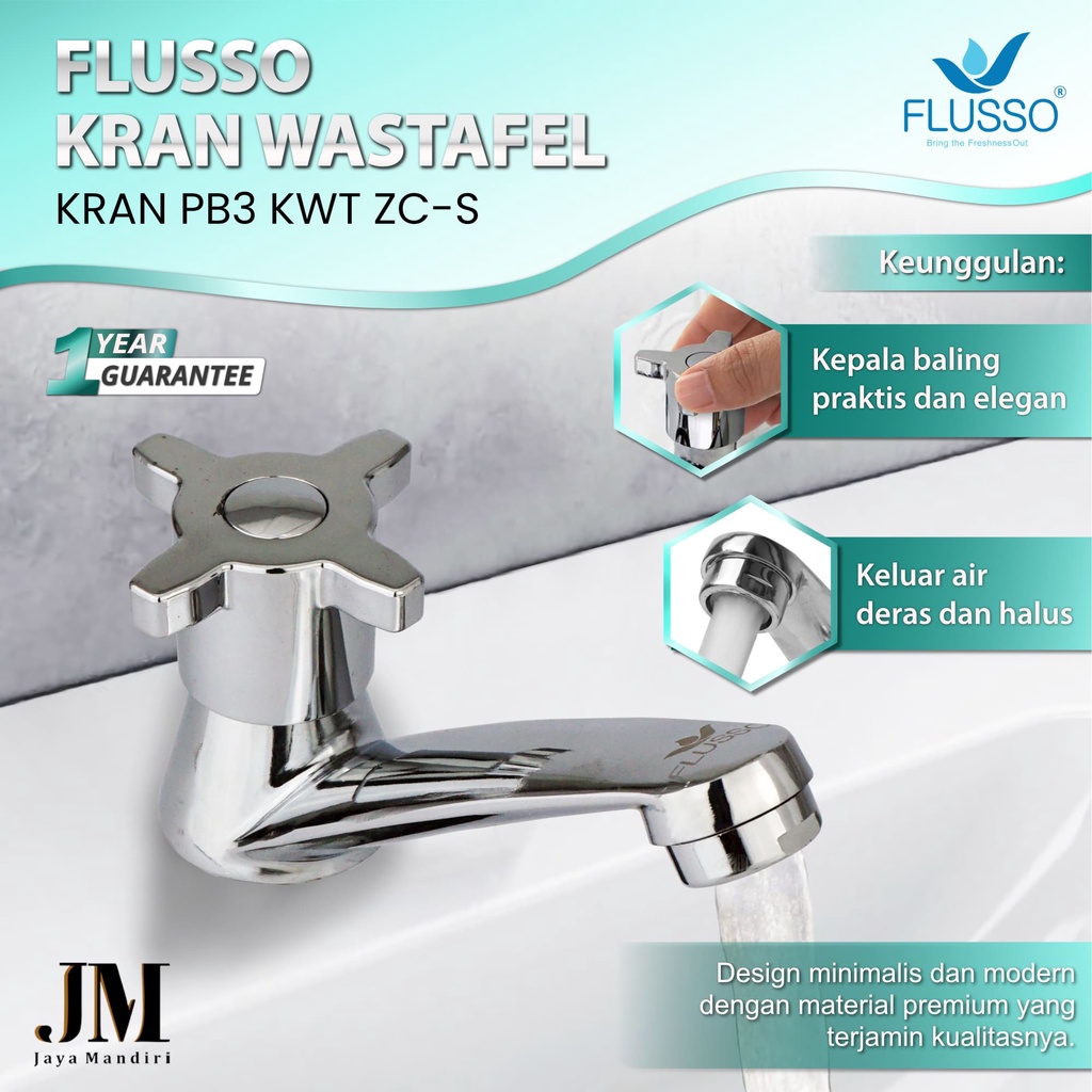 Jual Flusso Kran Wastafel Baling Cuci Tangan Chrome Keran Air Cuci Tangan Flusso Zinc Alloy