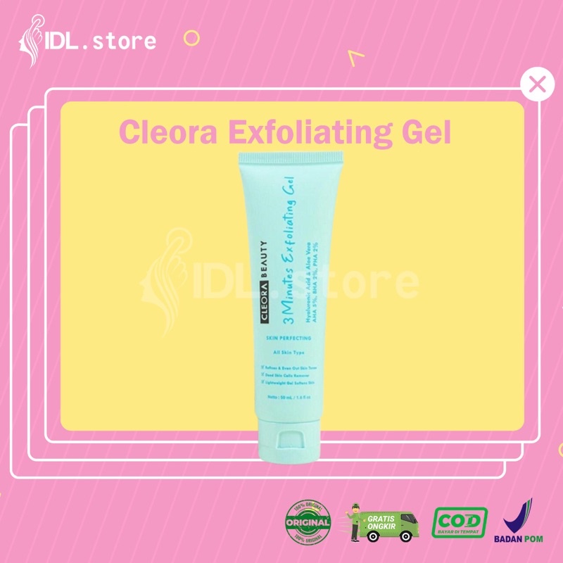 Jual (BISACOD) Cleora 3 Minutes Exfoliating Gel Shopee Indonesia