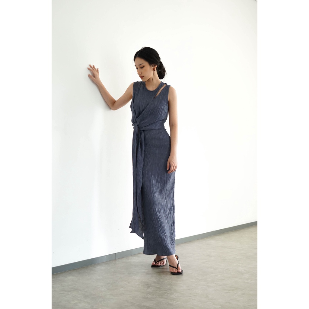Jual PAFON Judy Dress - French Blue | Shopee Indonesia