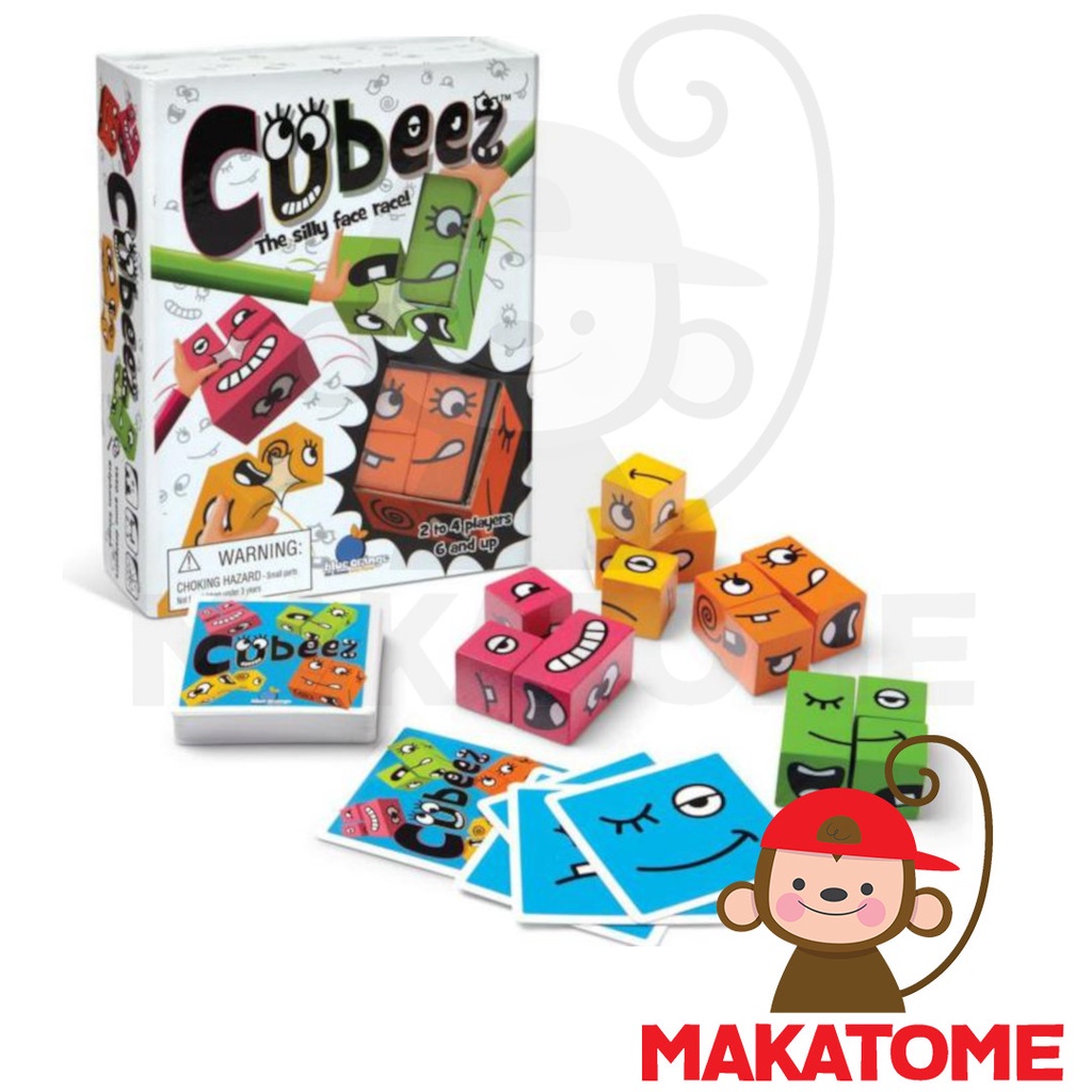 Jual CUBEEZ board game blue orange age 6+ years cube ez boardgame 15 ...