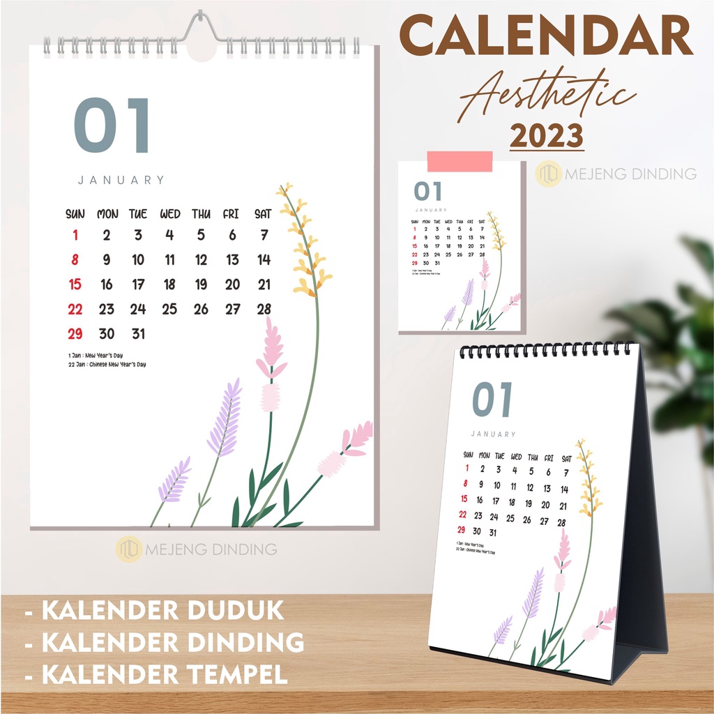 Jual V. 4 KALENDER DINDING / KALENDER DUDUK 2023 / KALENDER TEMPEL 2023 ...