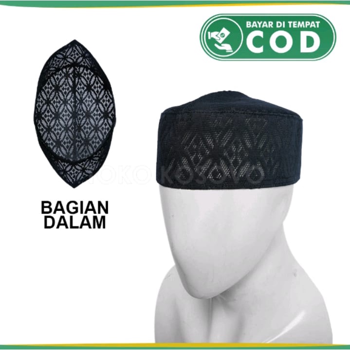 PECI KOPIAH HAJI PUTIH HITAM SONGKOK JARING ALDAN PECI LIPAT TERMURAH