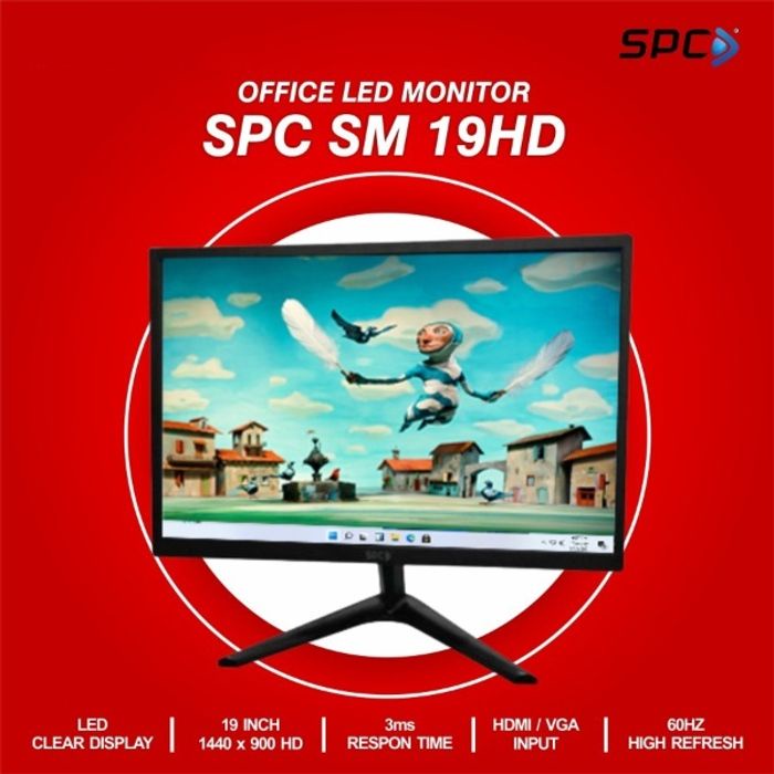 Jual Monitor Led SPC 19 19 Inch VGA HDMI Resmi 1 Tahun Shopee Indonesia