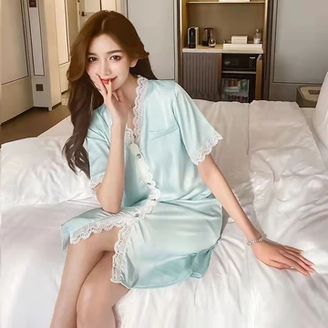 Piyama Lengan Celana Panjang Baju Tidur Pajamas Wanita Sutera Satin Premium Impor Adem Hadiah