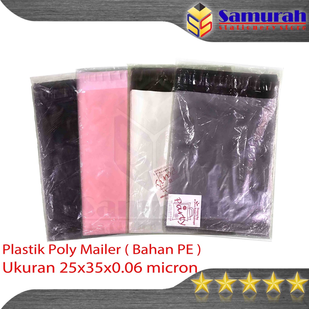 Jual Plastik Polymailer Pe 25 X 35 Tebal Premium Kantong Plastik Packing 25x35 Packing 60 7419