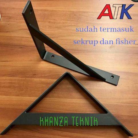 Jual Open Ds Rak Siku Plat Besi Ambalan Plat Bracket Siku Dinding Besi