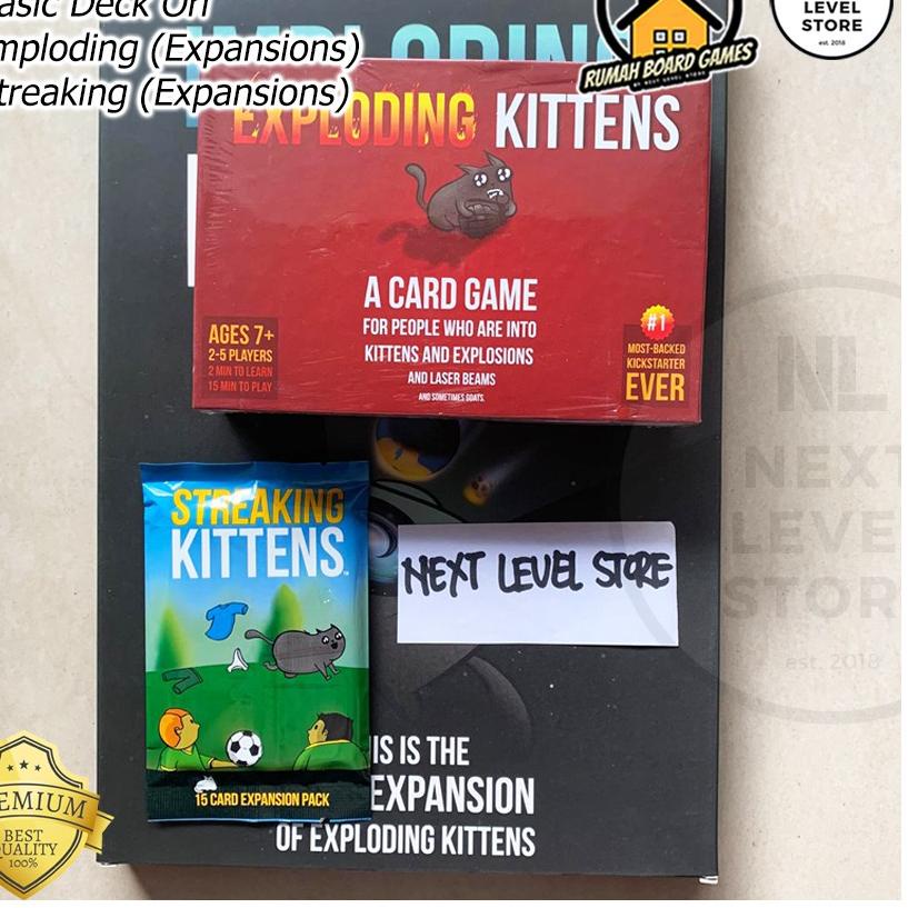 Jual Swip up!!! Exploding Kittens Board Games ( ORI , NSFW , PARTY PACK , BARKING KITTENS