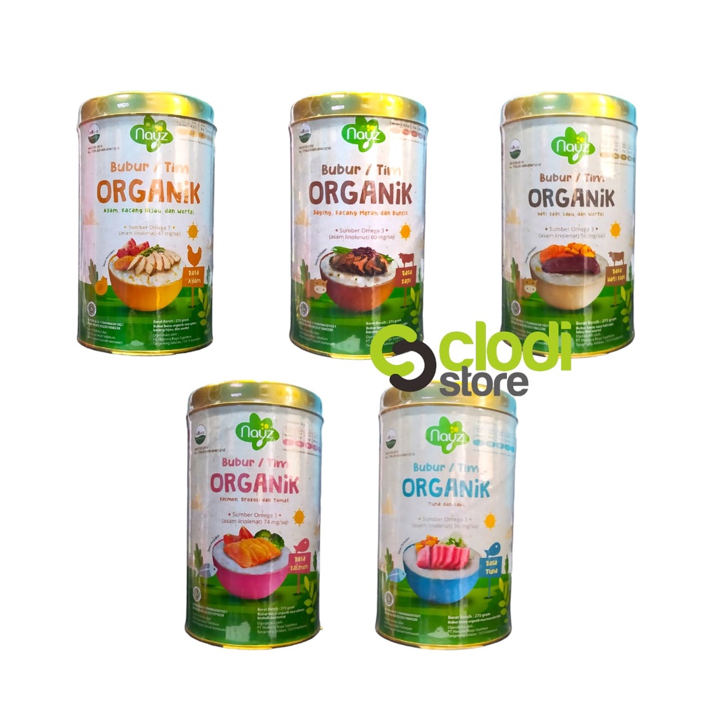 Jual Original Nayz Kaleng Bubur Bayi Beras Organik Bb Booster Penambah