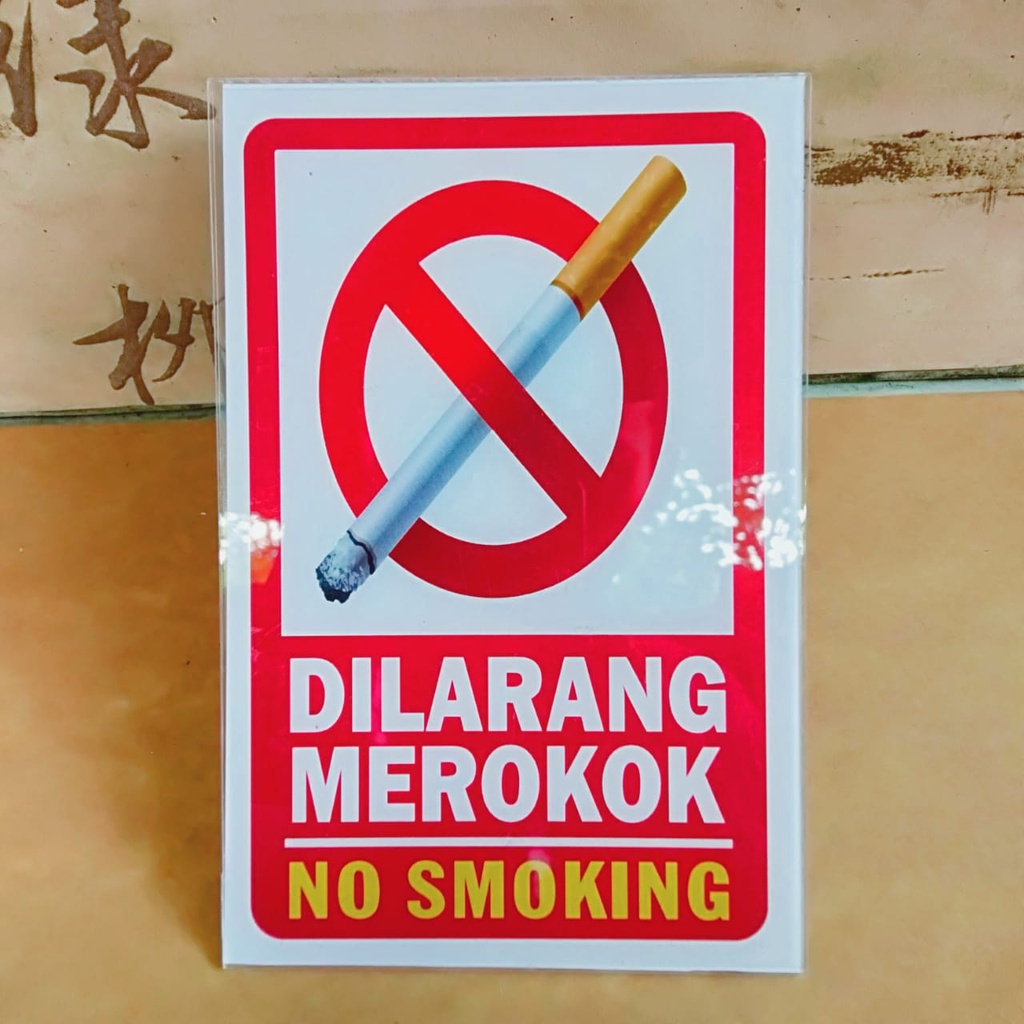 Jual Stiker Dan Akrilik Dilarang Merokok Shopee Indonesia