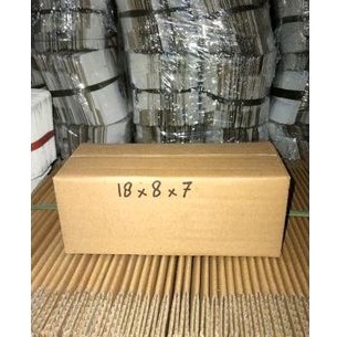 Jual kardus 18x8x7 tebal polos luar dalam | Shopee Indonesia