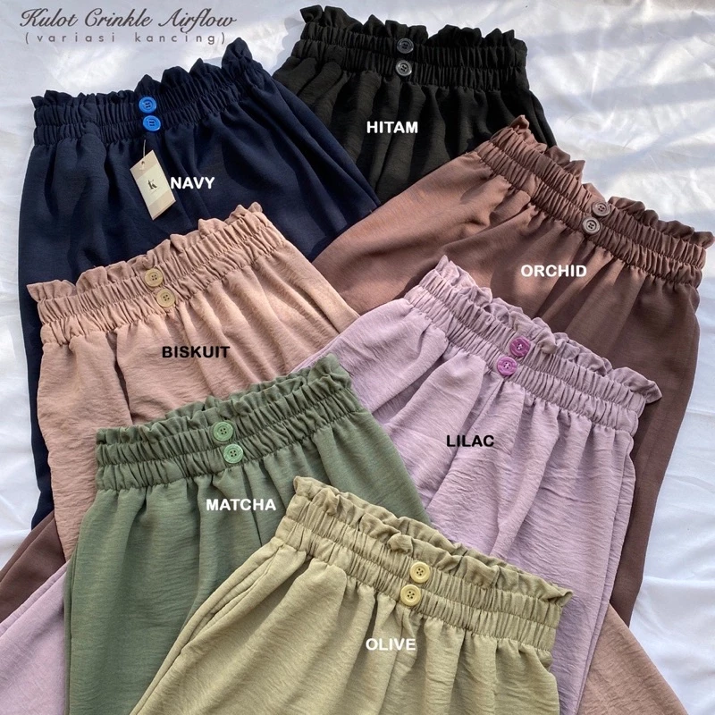 Kulot Crinkle Airflow Highwaist Premium