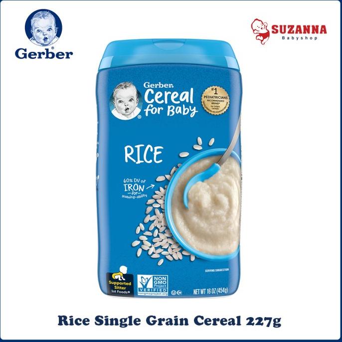 Jual Gerber Rice Single Grain Cereal 227g | Shopee Indonesia
