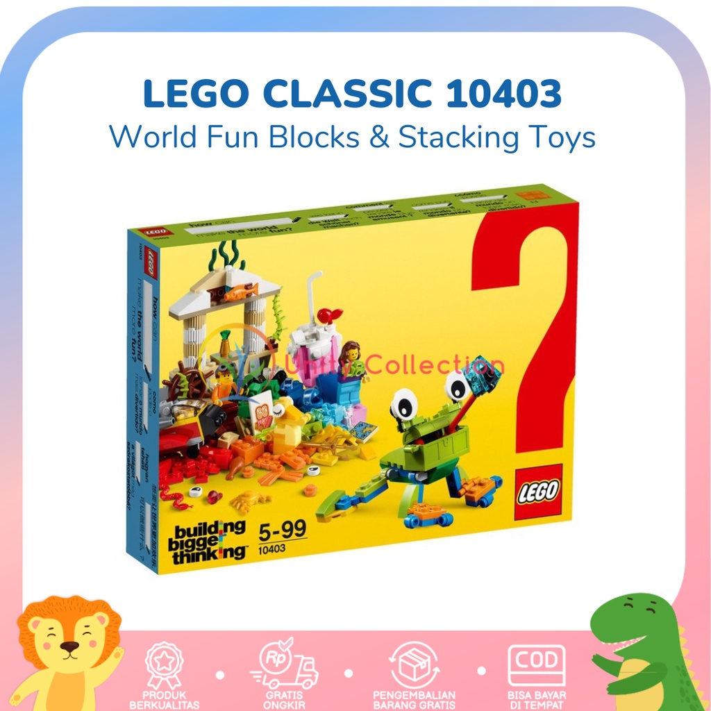 Lego Bricks Lego Building Bigger Thinking Instructions 10403 Jual