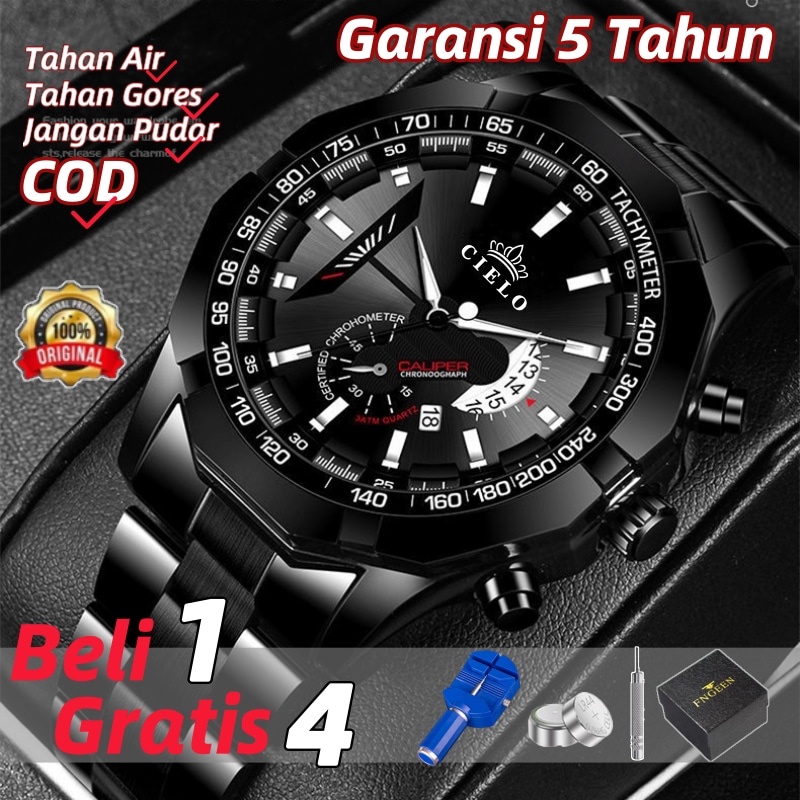 Jual 【termurah】cielo S001 Jam Tangan Pria Anti Air Original Luxury